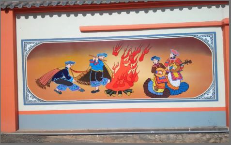 贡山地方特色文化墙